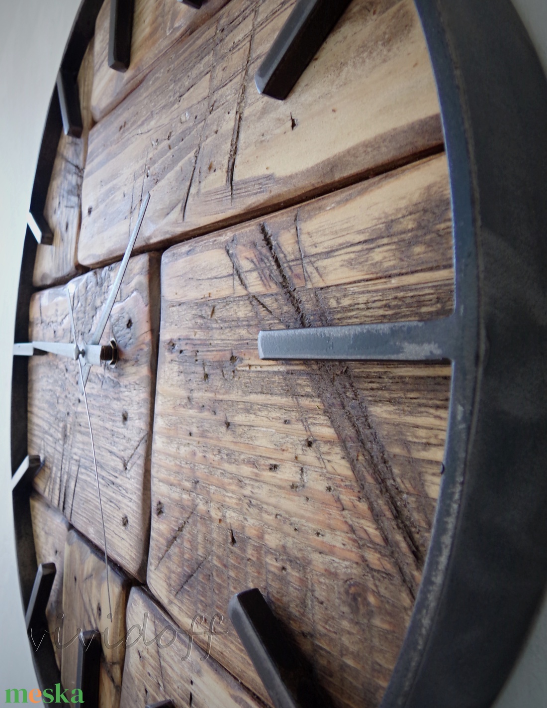 industriál falióra 4 - otthon & életmód - dekoráció - fali és függő dekoráció - falióra & óra - Meska.hu