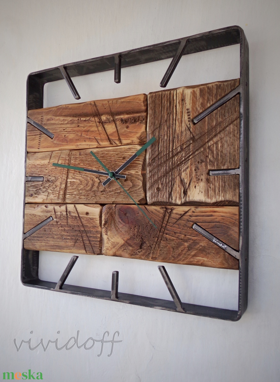 industriál falióra 15 N - otthon & életmód - dekoráció - fali és függő dekoráció - falióra & óra - Meska.hu