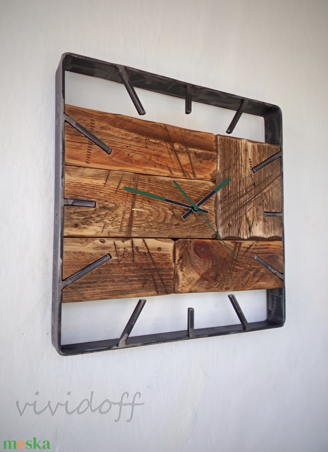 industriál falióra 15 N - otthon & életmód - dekoráció - fali és függő dekoráció - falióra & óra - Meska.hu