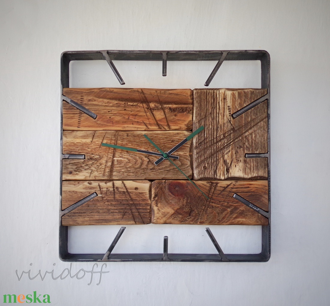 industriál falióra 15 N - otthon & életmód - dekoráció - fali és függő dekoráció - falióra & óra - Meska.hu