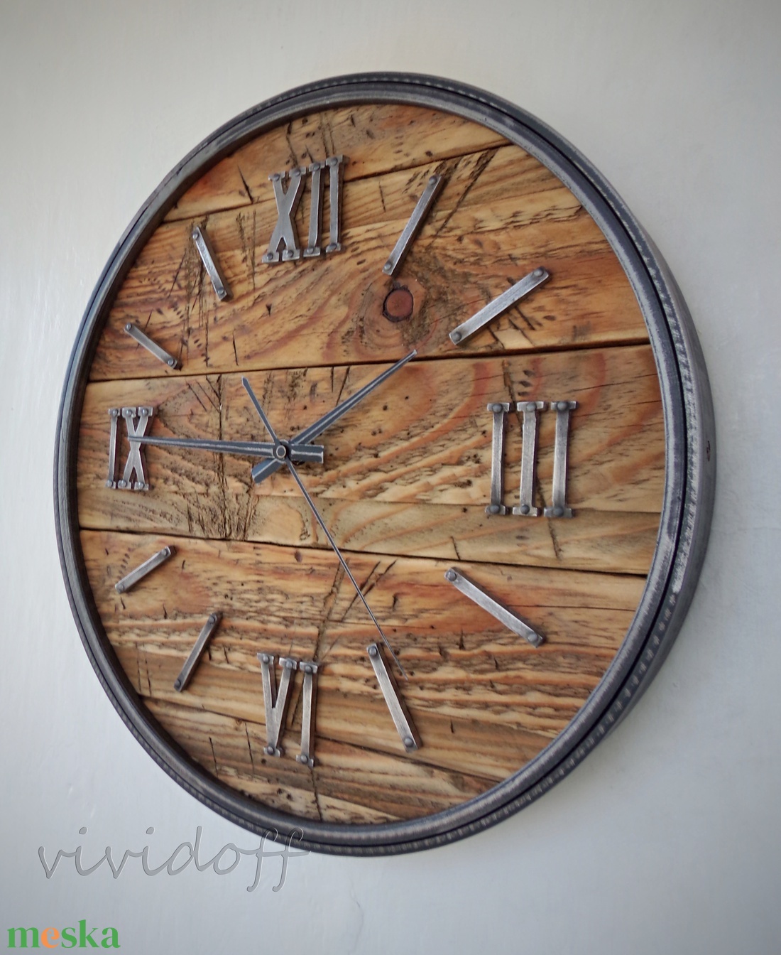 industriál falióra 8R - otthon & életmód - dekoráció - fali és függő dekoráció - falióra & óra - Meska.hu