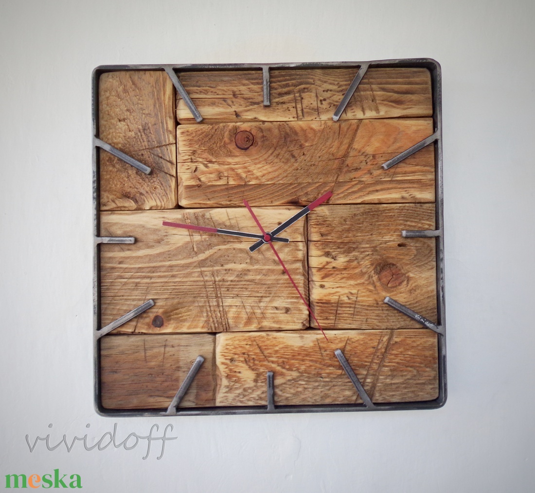 industriál falióra 5 - otthon & életmód - dekoráció - fali és függő dekoráció - falióra & óra - Meska.hu