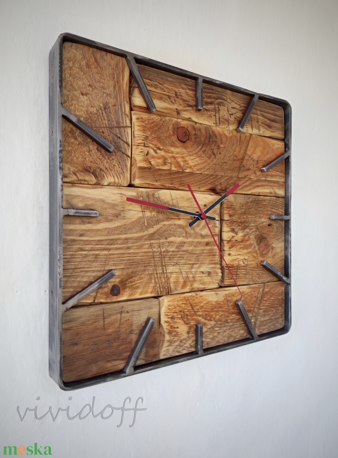 industriál falióra 5 - otthon & életmód - dekoráció - fali és függő dekoráció - falióra & óra - Meska.hu