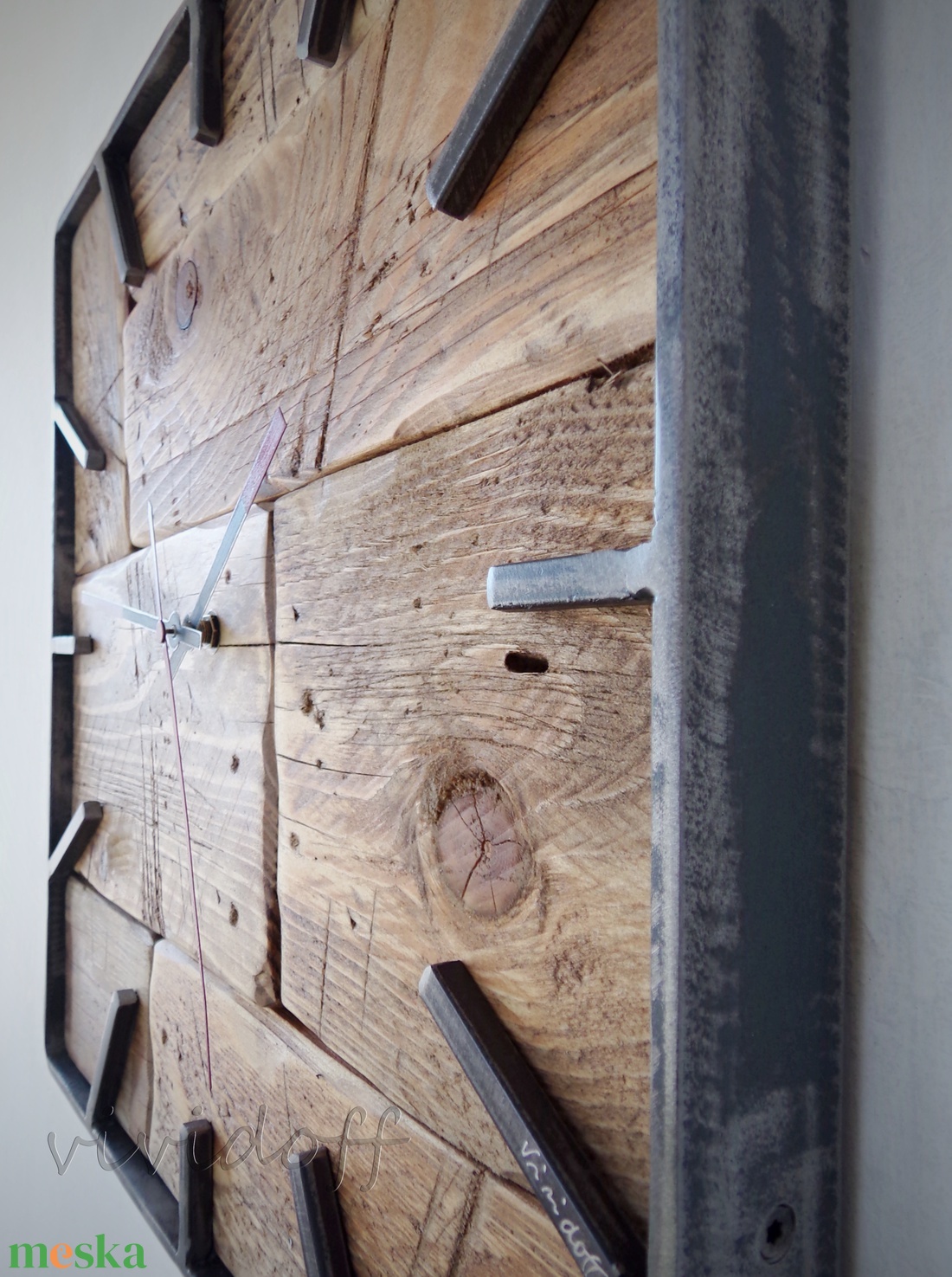 industriál falióra 5 - otthon & életmód - dekoráció - fali és függő dekoráció - falióra & óra - Meska.hu
