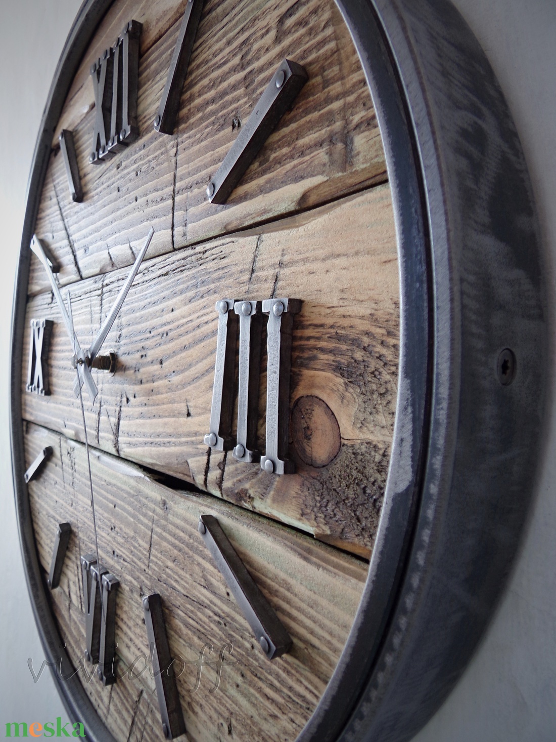 industriál falióra 8R - otthon & életmód - dekoráció - fali és függő dekoráció - falióra & óra - Meska.hu