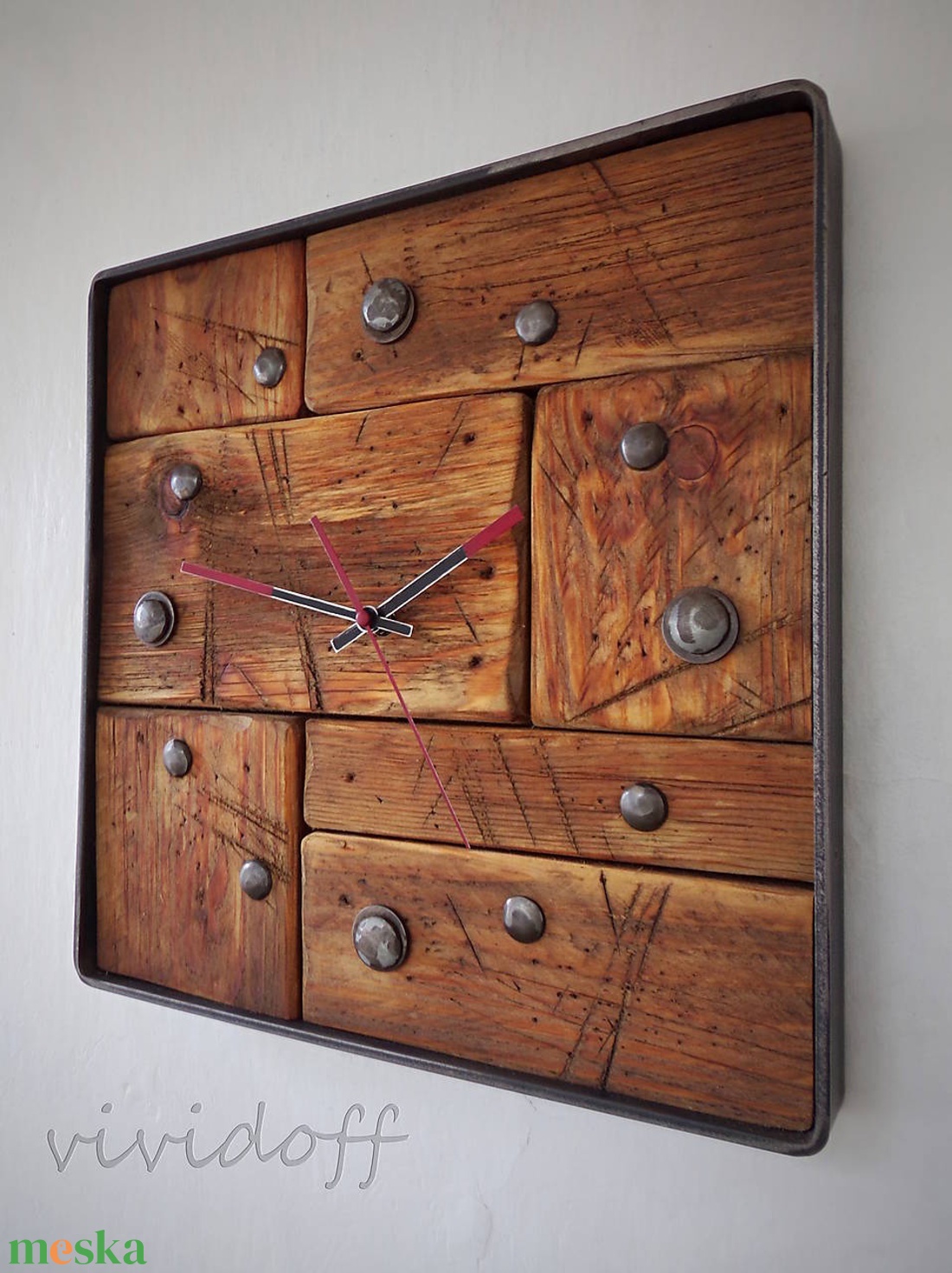 industriál falióra 7/N - otthon & életmód - dekoráció - fali és függő dekoráció - falióra & óra - Meska.hu