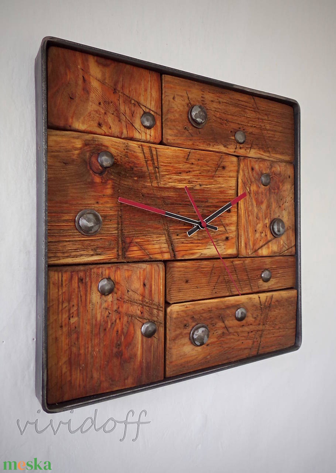 industriál falióra 7/N - otthon & életmód - dekoráció - fali és függő dekoráció - falióra & óra - Meska.hu