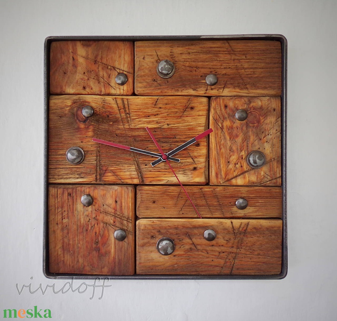 industriál falióra 7/N - otthon & életmód - dekoráció - fali és függő dekoráció - falióra & óra - Meska.hu