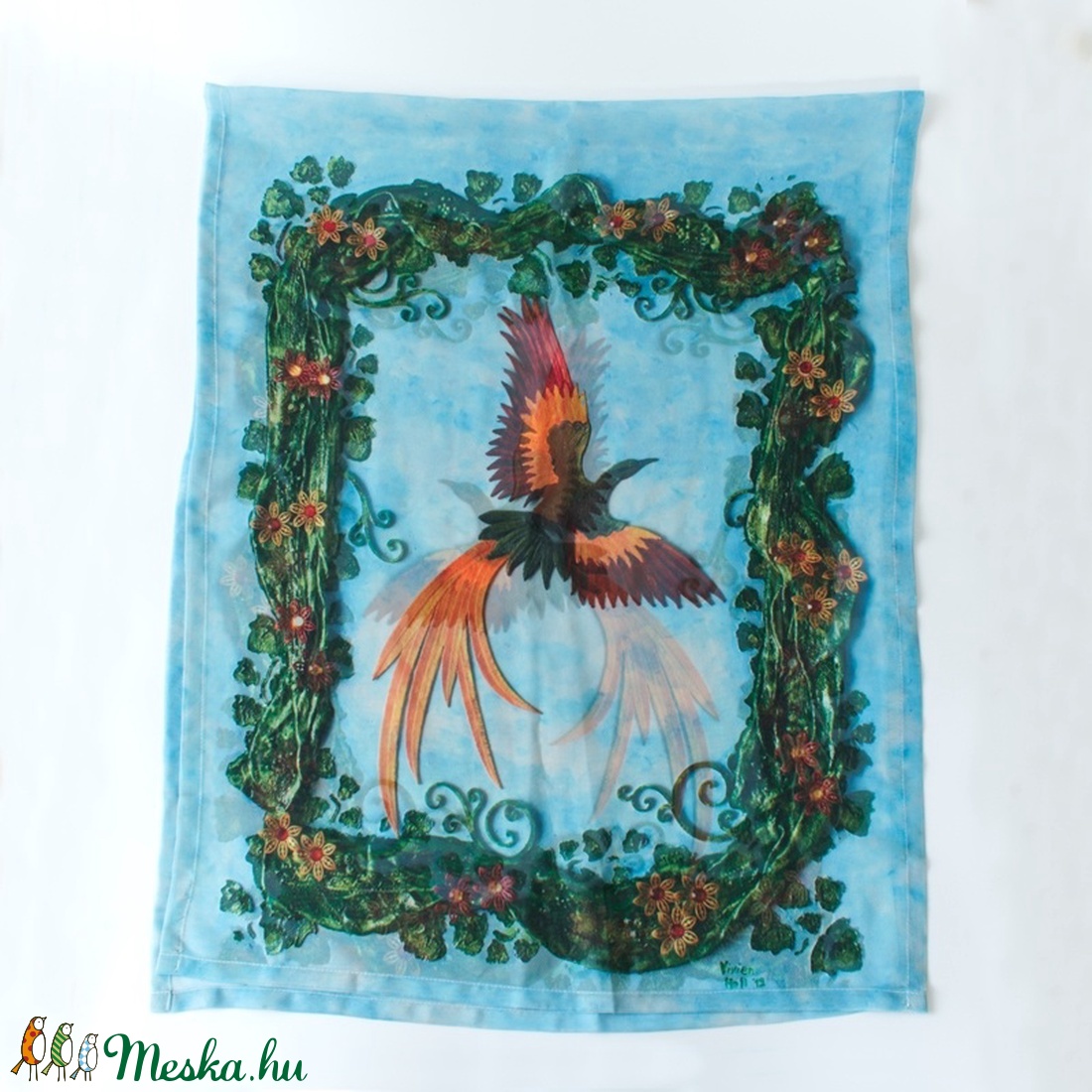 Női, vékony, tavaszi-nyári kendő � A Szabadság Színes Madara - ruha & divat - sál, sapka, kendő - kendő - Meska.hu