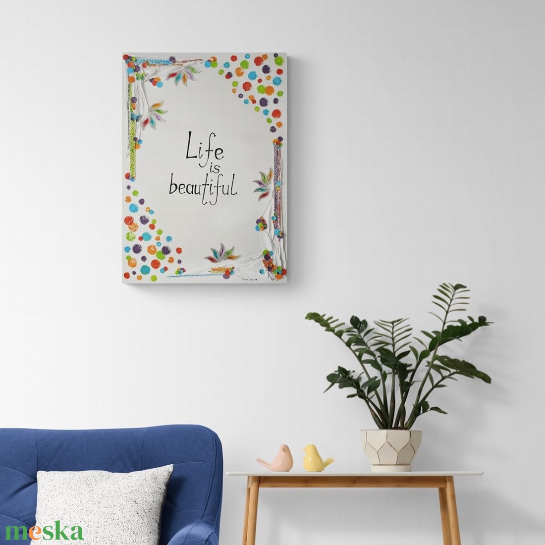 Life is beautiful - idézetes, domborműves kép Paverpol-lal - művészet - más művészeti ág - Meska.hu Life is beautiful - idézetes, domborműves kép Paverpol-lal - művészet - más művészeti ág - Meska.hu