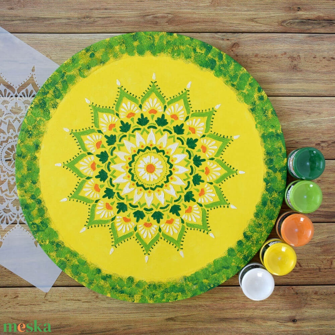 Mandala 40 cm-es, festenivaló, domborműves alap Csipkevirág - diy (csináld magad) - egységcsomag - Meska.hu Mandala 40 cm-es, festenivaló, domborműves alap Csipkevirág - diy (csináld magad) - egységcsomag - Meska.hu