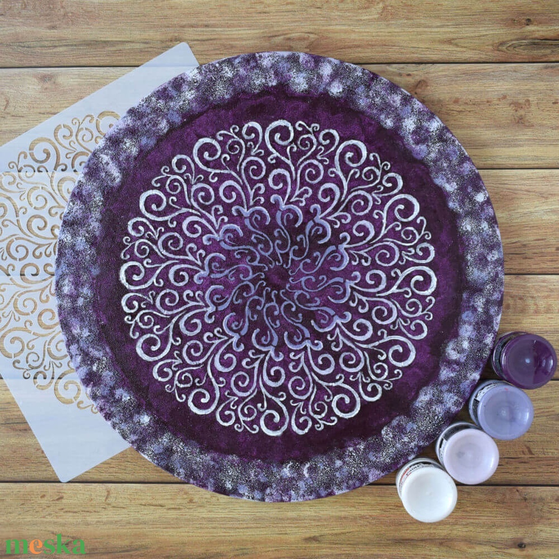 Mandala 40 cm-es, festenivaló, domborműves alap Kacskaringó - diy (csináld magad) - egységcsomag - Meska.hu Mandala 40 cm-es, festenivaló, domborműves alap Kacskaringó - diy (csináld magad) - egységcsomag - Meska.hu