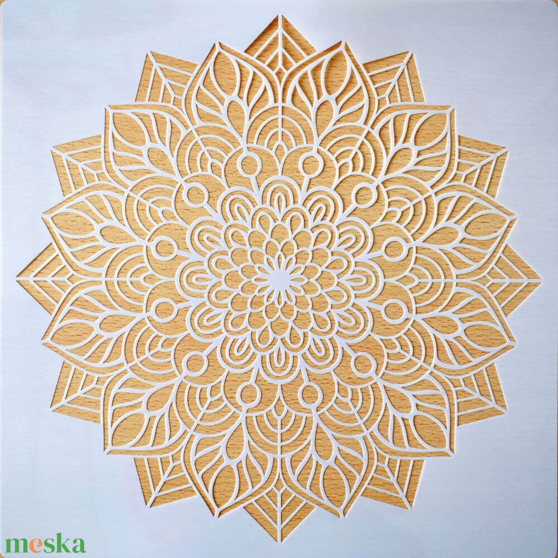 Mandala 40 cm-es, festenivaló, domborműves alap Tűzvirág - diy (csináld magad) - egységcsomag - Meska.hu Mandala 40 cm-es, festenivaló, domborműves alap Tűzvirág - diy (csináld magad) - egységcsomag - Meska.hu