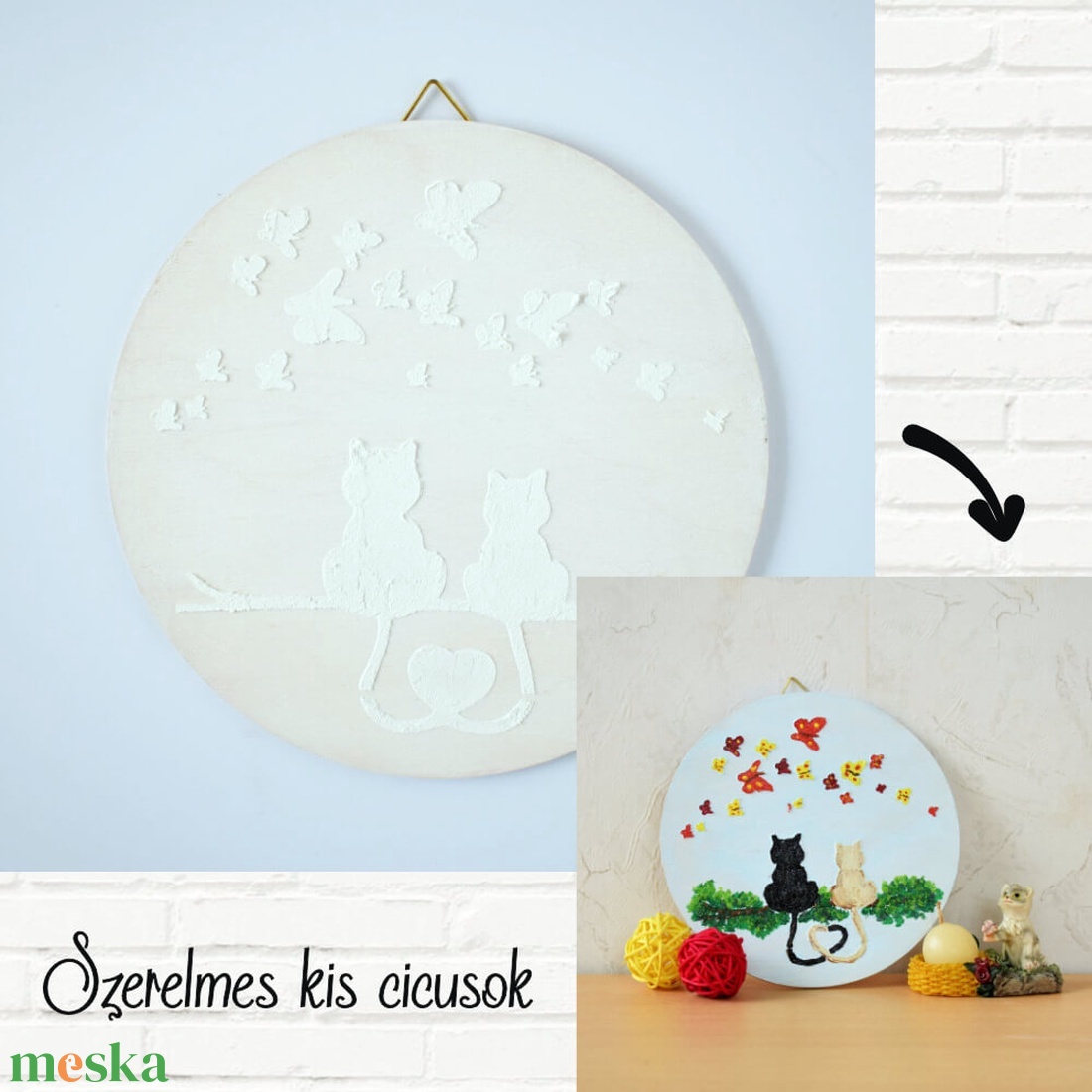 Állatok 14 cm-es, festenivaló, domborműves alap Szerelmes kis cicusok - diy (csináld magad) - egységcsomag - Meska.hu Állatok 14 cm-es, festenivaló, domborműves alap Szerelmes kis cicusok - diy (csináld magad) - egységcsomag - Meska.hu