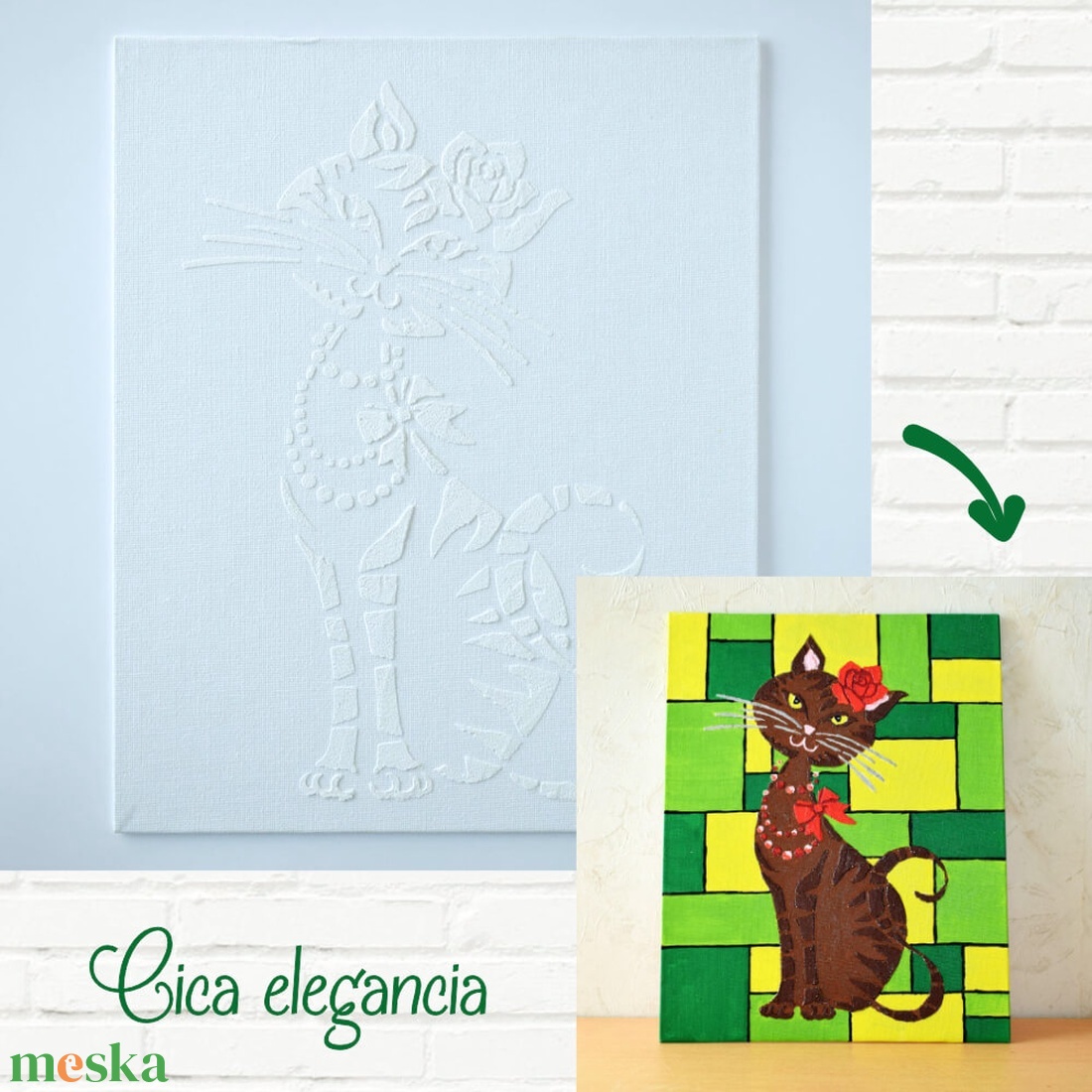 Állatok 2430 cm-es, festenivaló, domborműves alap Cica elegancia - diy (csináld magad) - egységcsomag - Meska.hu Állatok 2430 cm-es, festenivaló, domborműves alap Cica elegancia - diy (csináld magad) - egységcsomag - Meska.hu