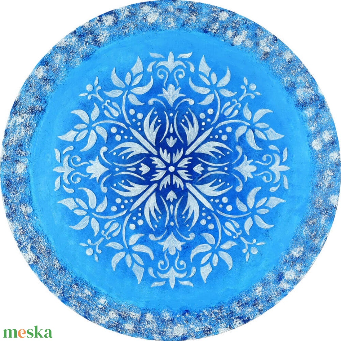 Mandala - Fehér virágmező, 40 cm átmérőjű, domborműves kép - művészet - más művészeti ág - Meska.hu Mandala - Fehér virágmező, 40 cm átmérőjű, domborműves kép - művészet - más művészeti ág - Meska.hu