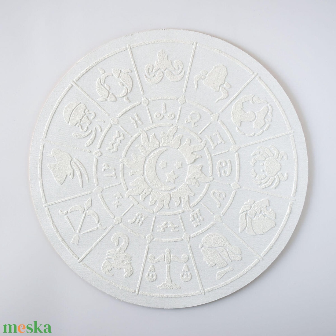 Horoszkóp  30 cm-es, festenivaló, domborműves alap - diy (csináld magad) - egységcsomag - Meska.hu