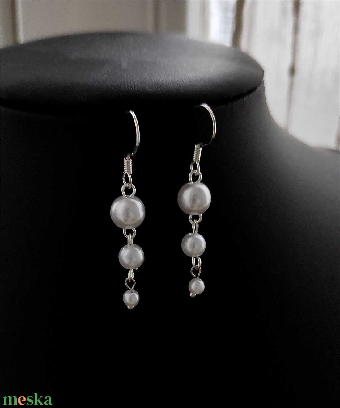 Simple elegant fülik - ékszer - fülbevaló - lógó fülbevaló - Meska.hu