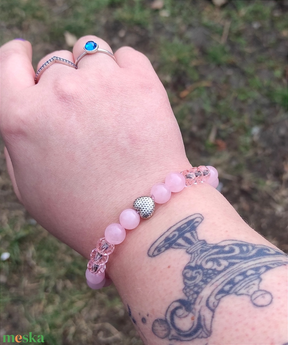 24. Ásvány karkötő - ékszer - karkötő - gyöngyös karkötő - Meska.hu