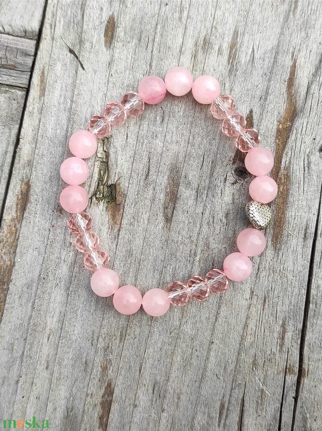 24. Ásvány karkötő - ékszer - karkötő - gyöngyös karkötő - Meska.hu