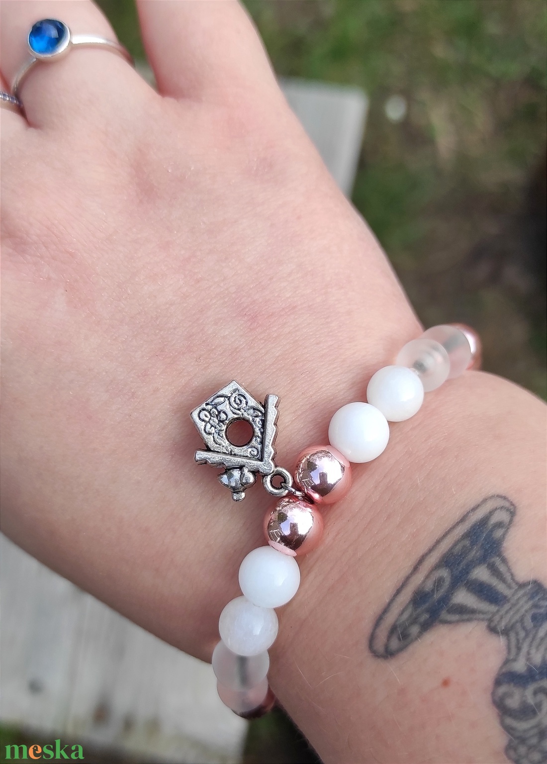 28. Ásvány karkötő - ékszer - karkötő - gyöngyös karkötő - Meska.hu