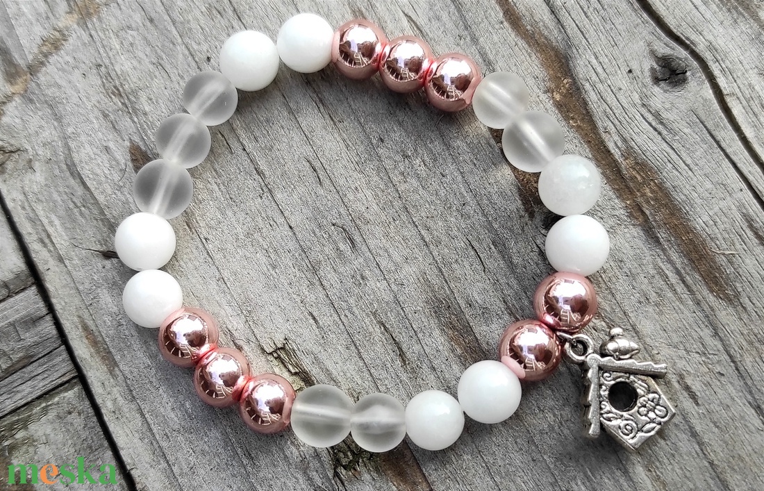 28. Ásvány karkötő - ékszer - karkötő - gyöngyös karkötő - Meska.hu