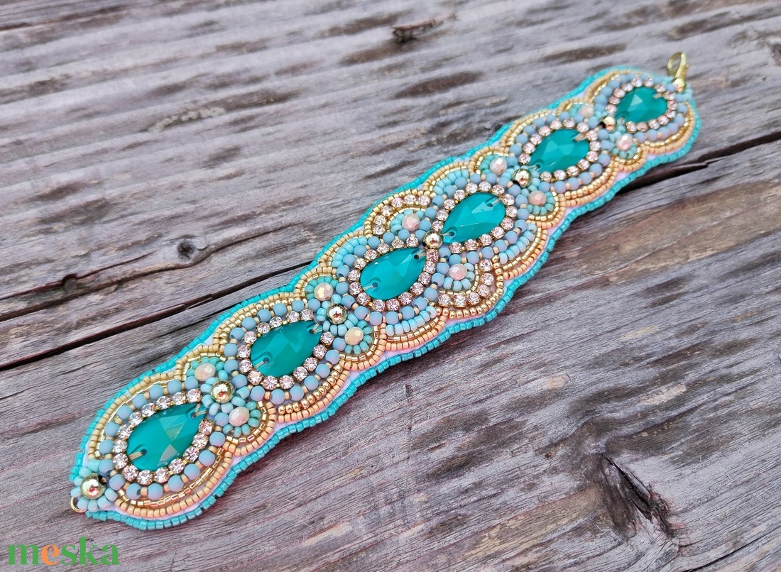 Arabian Night karkötő - ékszer - karkötő - széles karkötő - Meska.hu