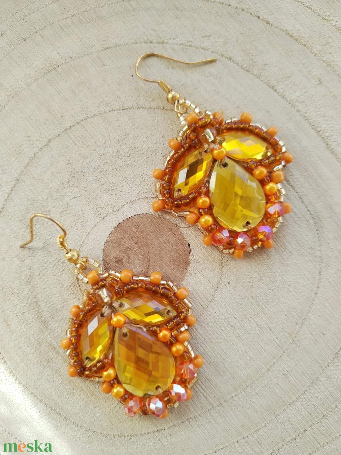 Sunny fülbevaló - ékszer - fülbevaló - lógó fülbevaló - Meska.hu