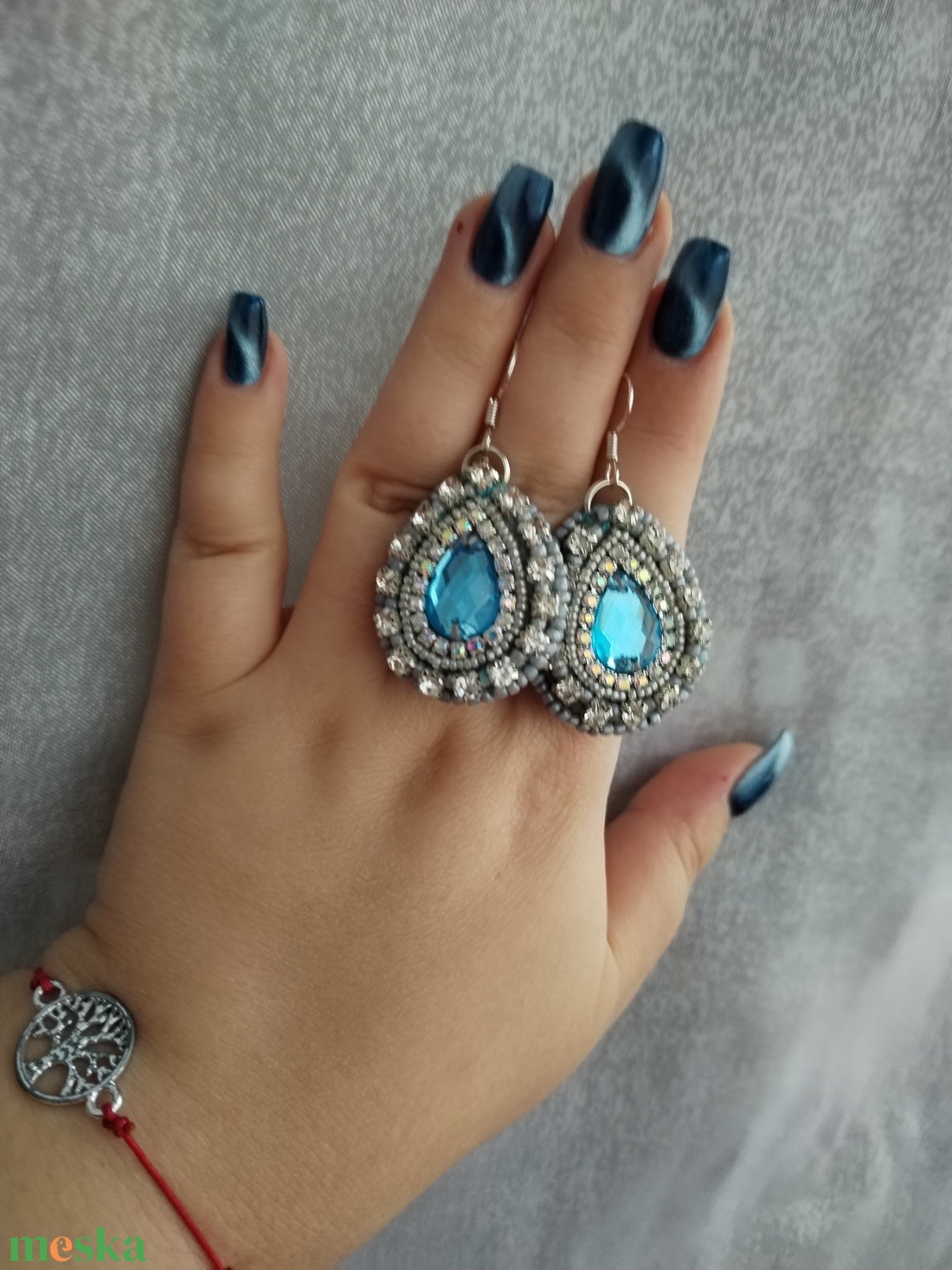 643. Princess füli - ékszer - fülbevaló - lógó csepp fülbevaló - Meska.hu