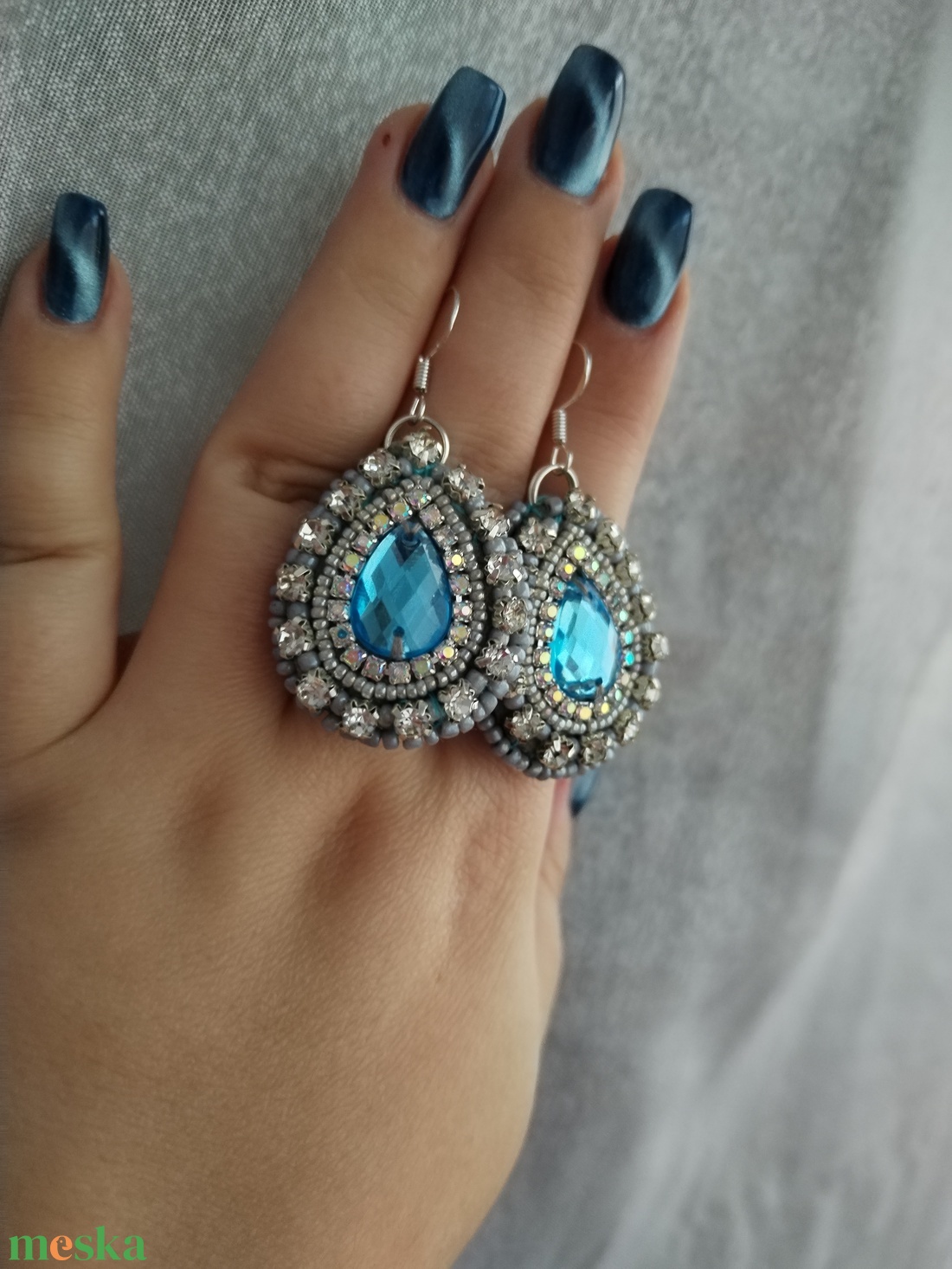 643. Princess füli - ékszer - fülbevaló - lógó csepp fülbevaló - Meska.hu