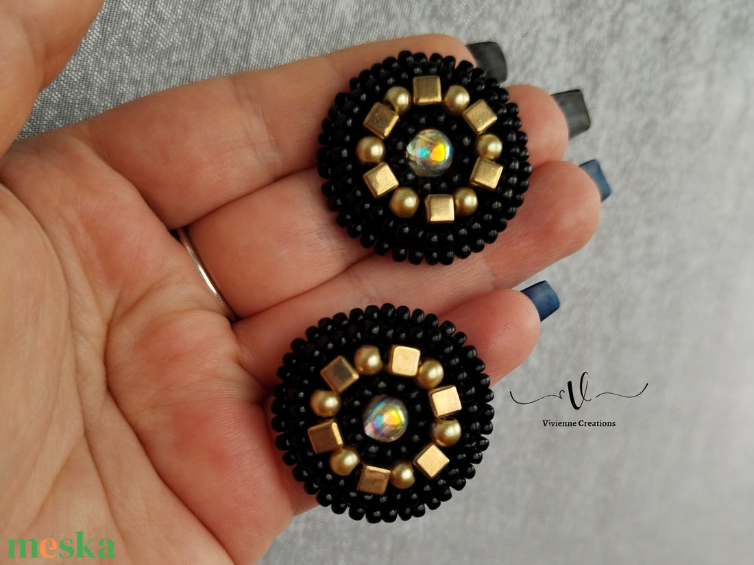 BG beszúrós fülbevaló - ékszer - fülbevaló - pötty fülbevaló - Meska.hu