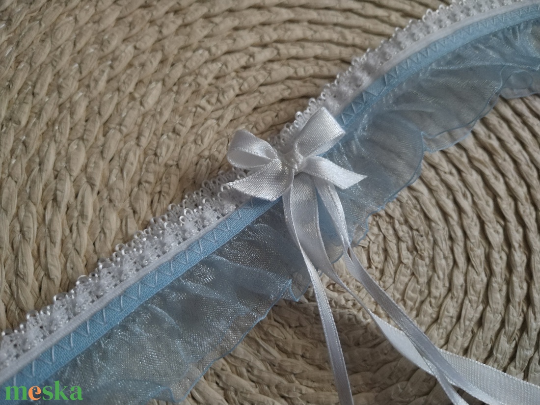 Harisnyakötő  - esküvő - kiegészítők - harisnyatartó & valami kék - Meska.hu