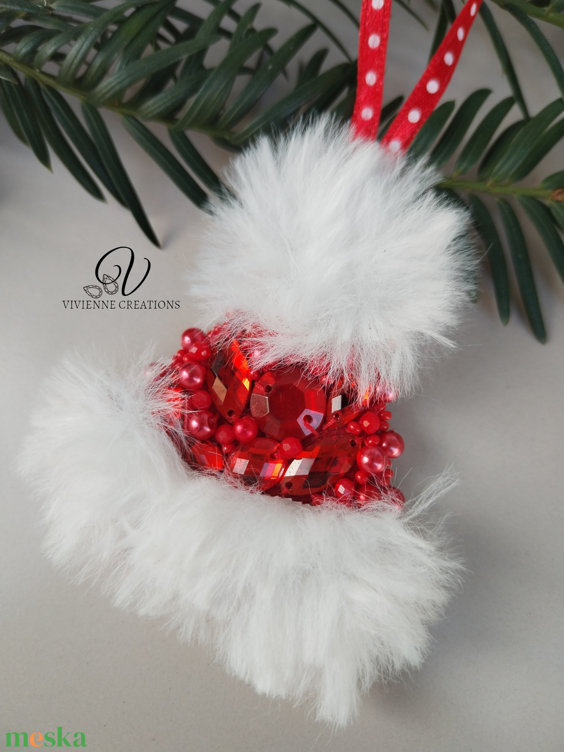 Téli sapi karácsonyi dísz  - karácsony - karácsonyi lakásdekoráció - karácsonyi lakásdíszek - Meska.hu