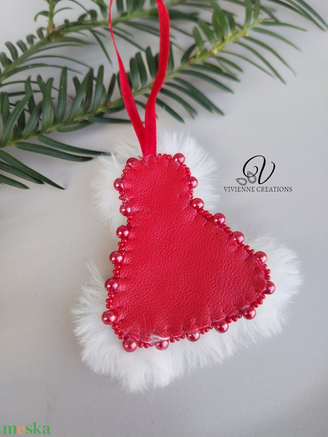 Téli sapi karácsonyi dísz  - karácsony - karácsonyi lakásdekoráció - karácsonyi lakásdíszek - Meska.hu