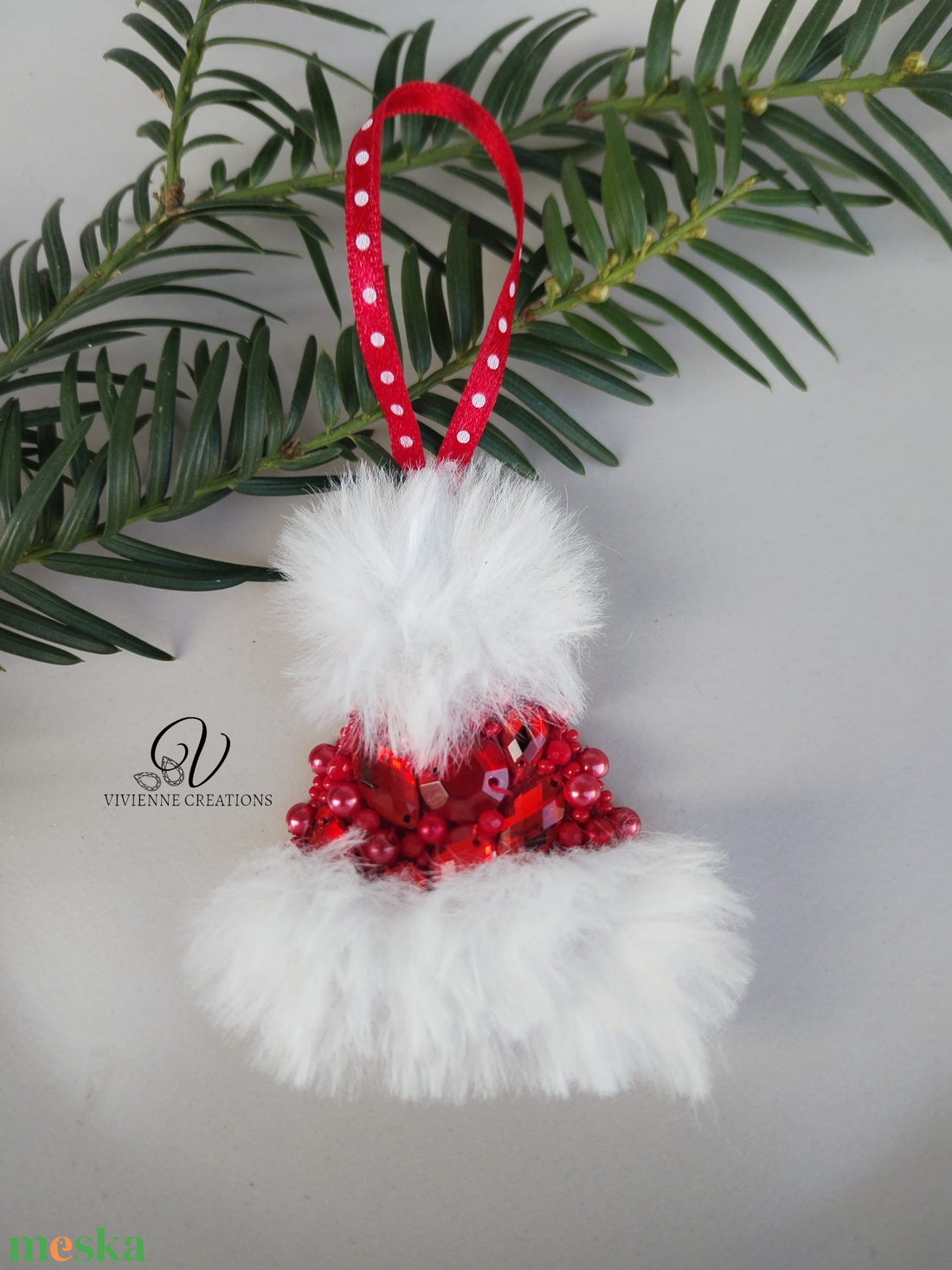 Téli sapi karácsonyi dísz  - karácsony - karácsonyi lakásdekoráció - karácsonyi lakásdíszek - Meska.hu