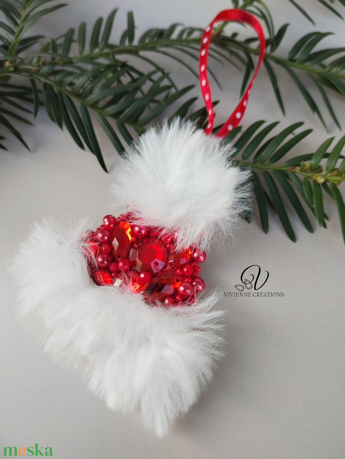 Téli sapi karácsonyi dísz  - karácsony - karácsonyi lakásdekoráció - karácsonyi lakásdíszek - Meska.hu