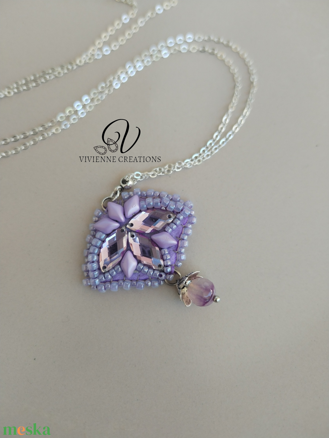 Lavender dream - ékszer - nyaklánc - medálos nyaklánc - Meska.hu