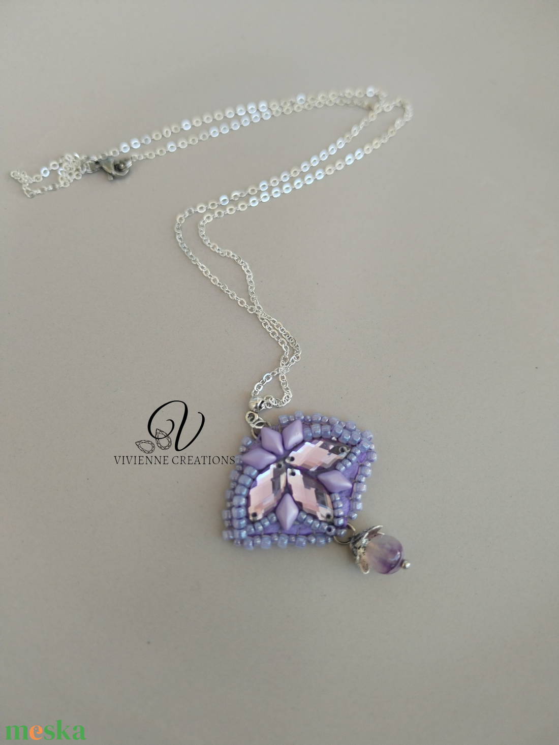 Lavender dream - ékszer - nyaklánc - medálos nyaklánc - Meska.hu