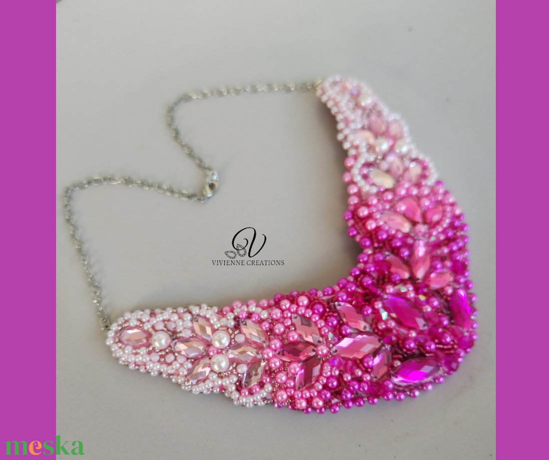 203. Flamingo sparkle - ékszer - nyaklánc - statement nyaklánc - Meska.hu 203. Flamingo sparkle - ékszer - nyaklánc - statement nyaklánc - Meska.hu