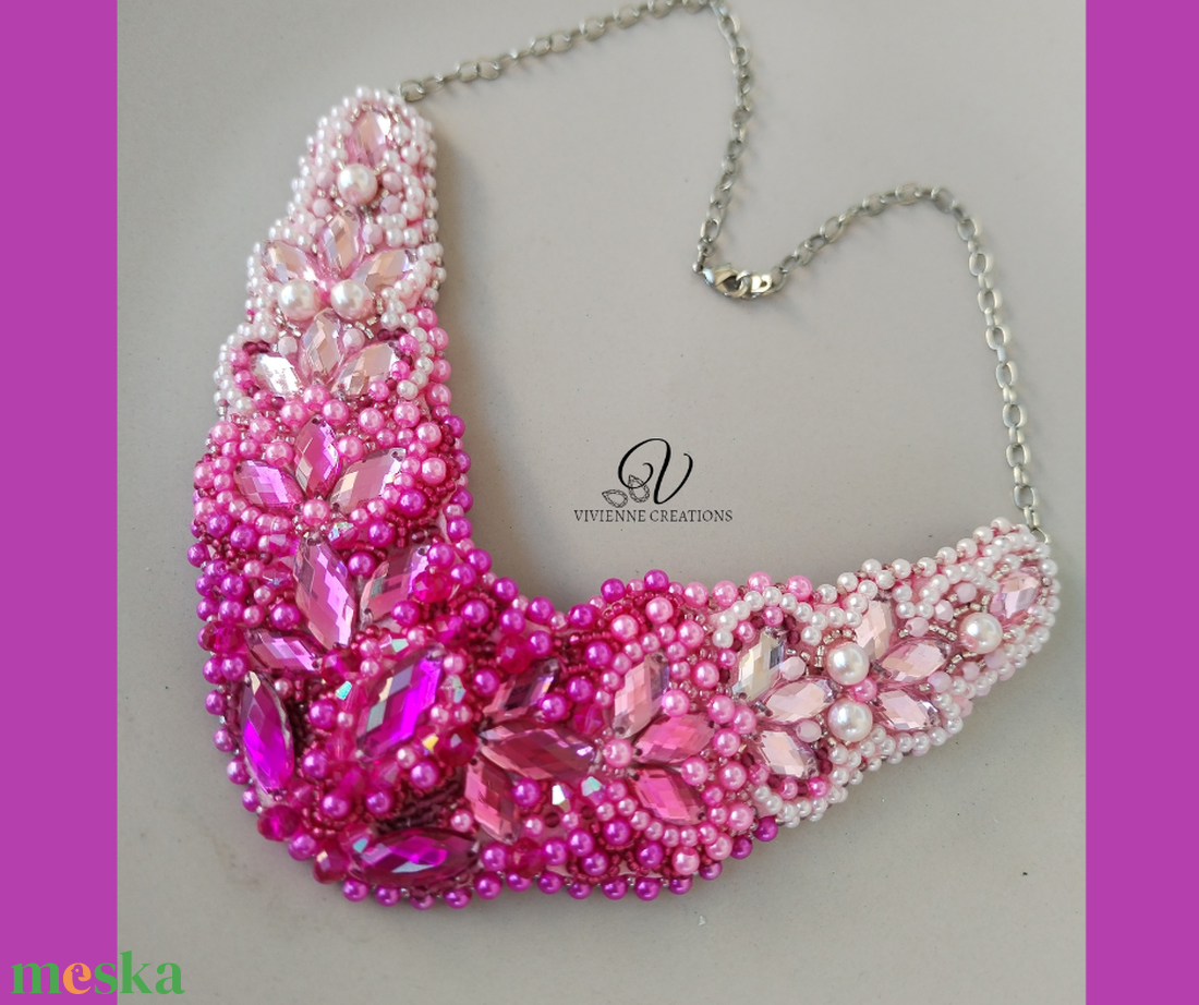 203. Flamingo sparkle - ékszer - nyaklánc - statement nyaklánc - Meska.hu 203. Flamingo sparkle - ékszer - nyaklánc - statement nyaklánc - Meska.hu