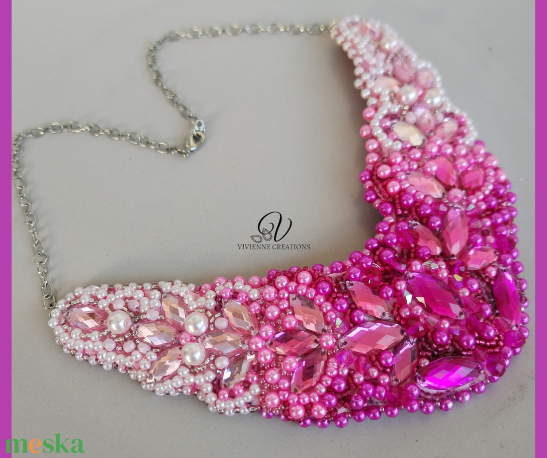 203. Flamingo sparkle - ékszer - nyaklánc - statement nyaklánc - Meska.hu 203. Flamingo sparkle - ékszer - nyaklánc - statement nyaklánc - Meska.hu