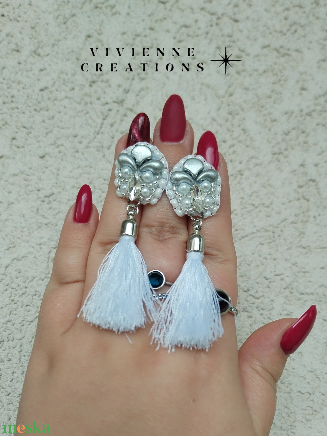 Ellery fülbevaló - ékszer - fülbevaló - rojtos fülbevaló - Meska.hu