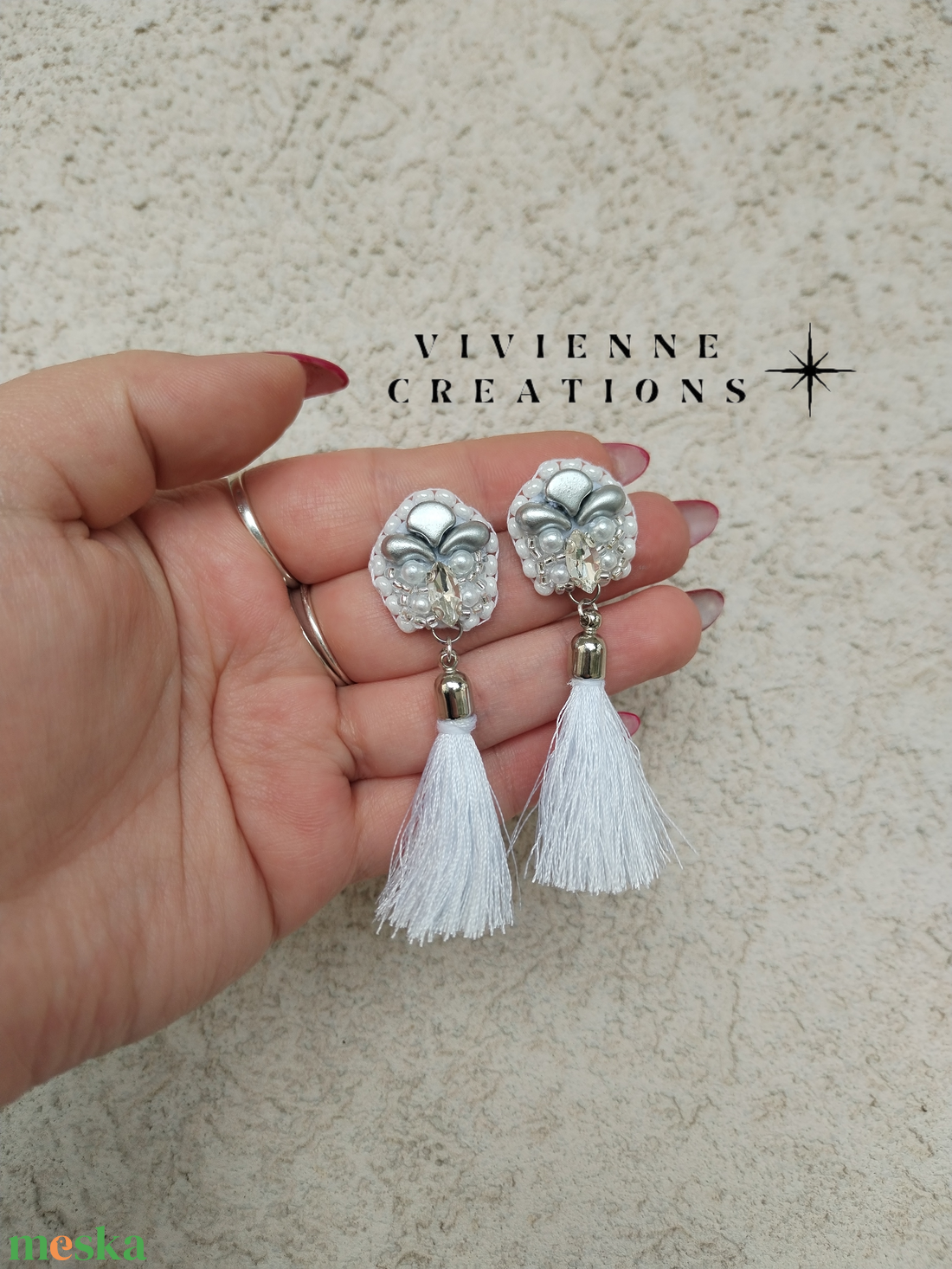 Ellery fülbevaló - ékszer - fülbevaló - rojtos fülbevaló - Meska.hu