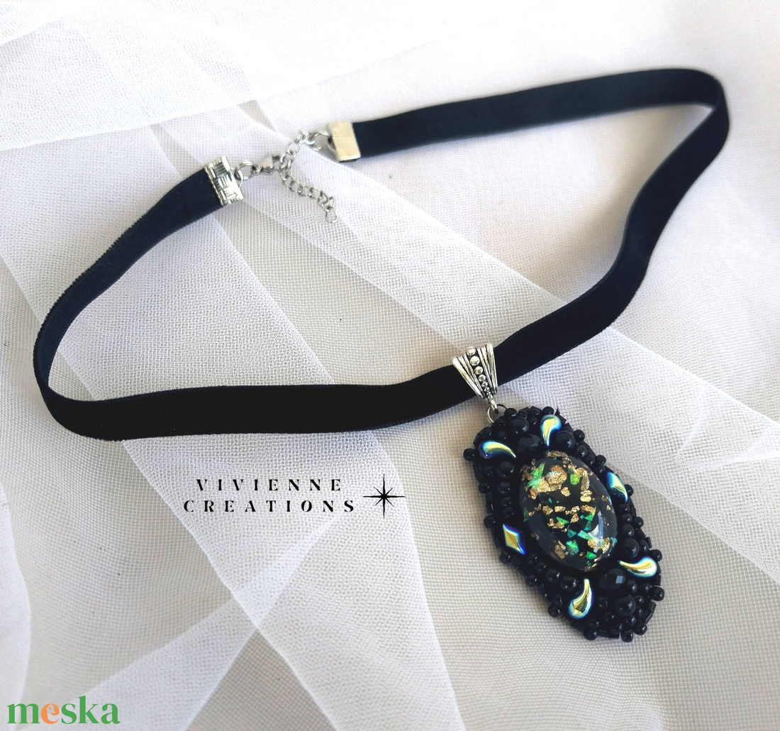 Cressida Chocker nyaklánc - ékszer - nyaklánc - nyakpánt, gallér - Meska.hu