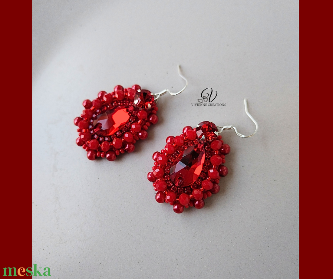 Elyra fülbevaló - ékszer - fülbevaló - lógó csepp fülbevaló - Meska.hu