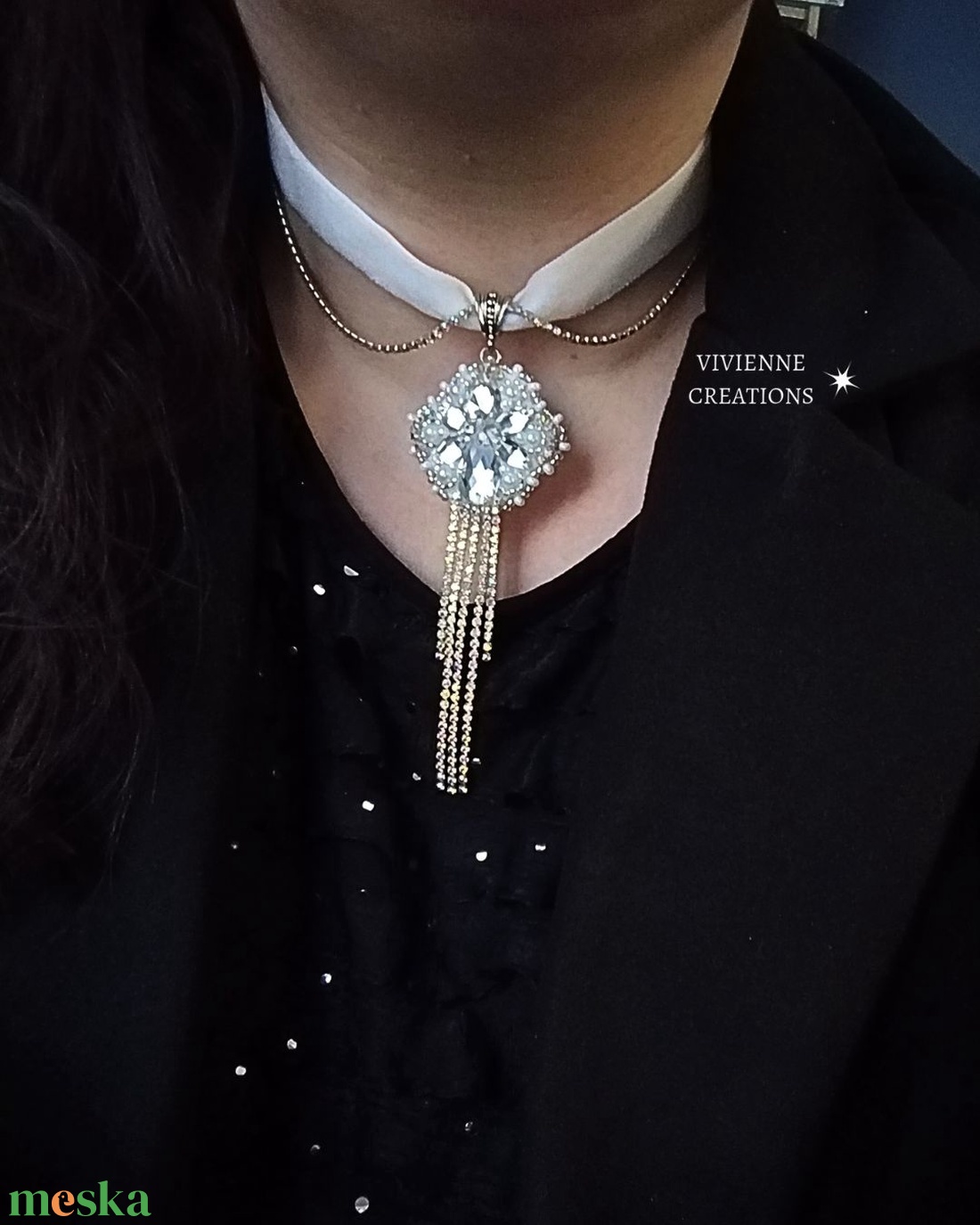 Penelope choker - ékszer - nyaklánc - nyakpánt, gallér - Meska.hu