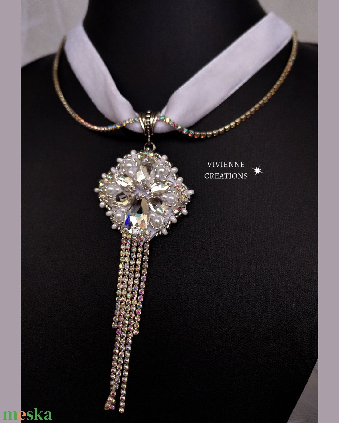 Penelope choker - ékszer - nyaklánc - nyakpánt, gallér - Meska.hu