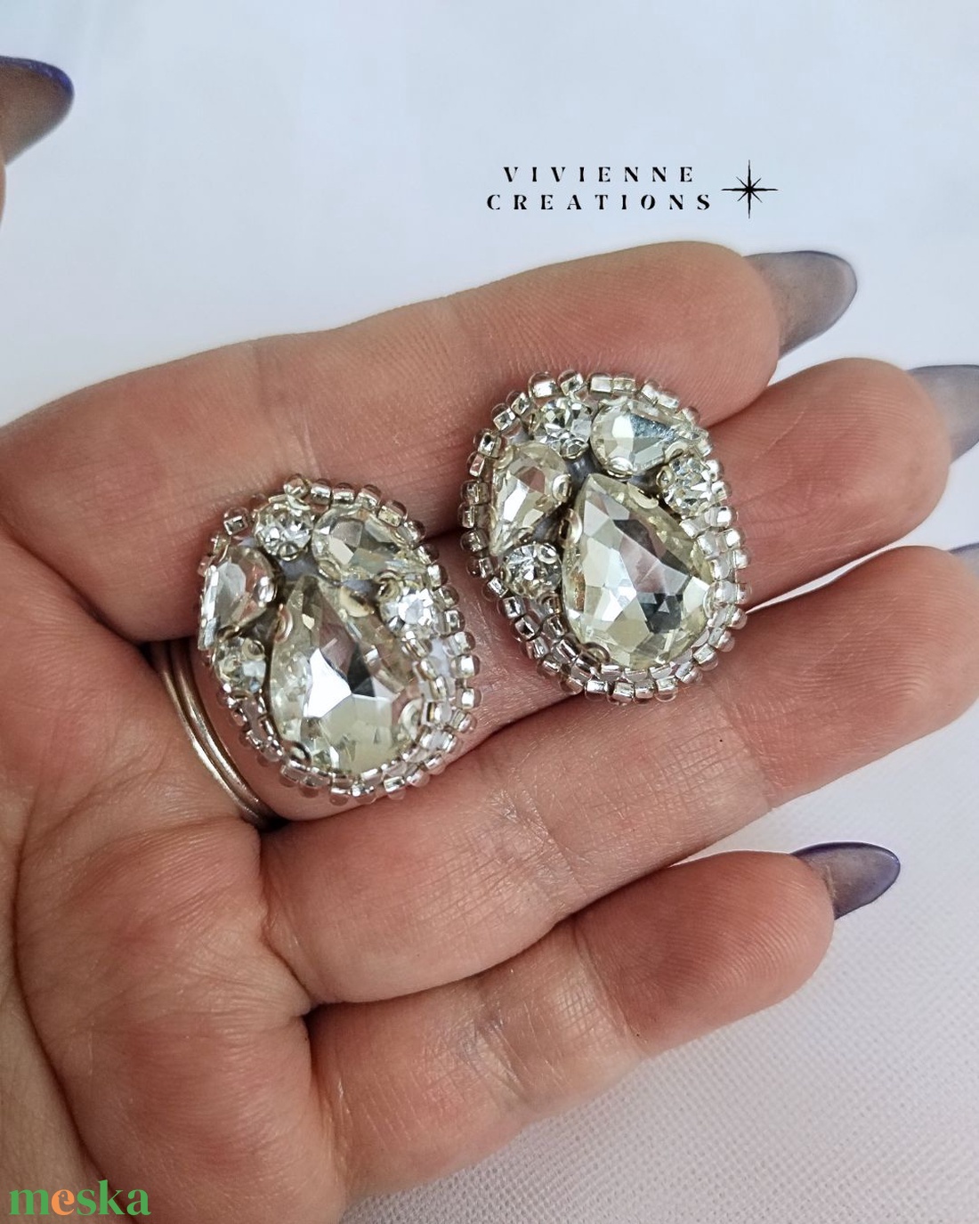 Iridessa fülbevaló - ékszer - fülbevaló - pötty fülbevaló - Meska.hu