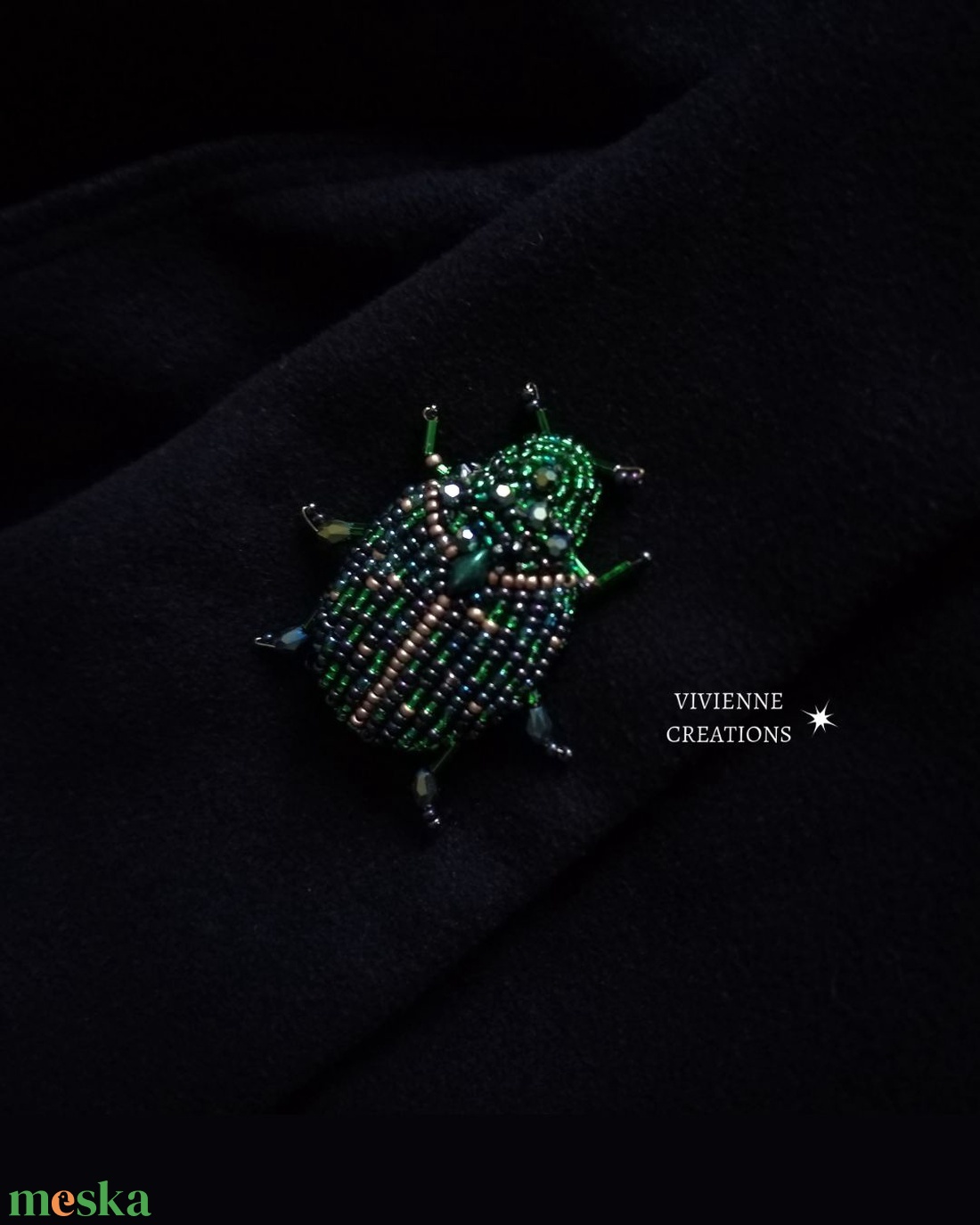 Junebug bross - ékszer - kitűző és bross - Meska.hu