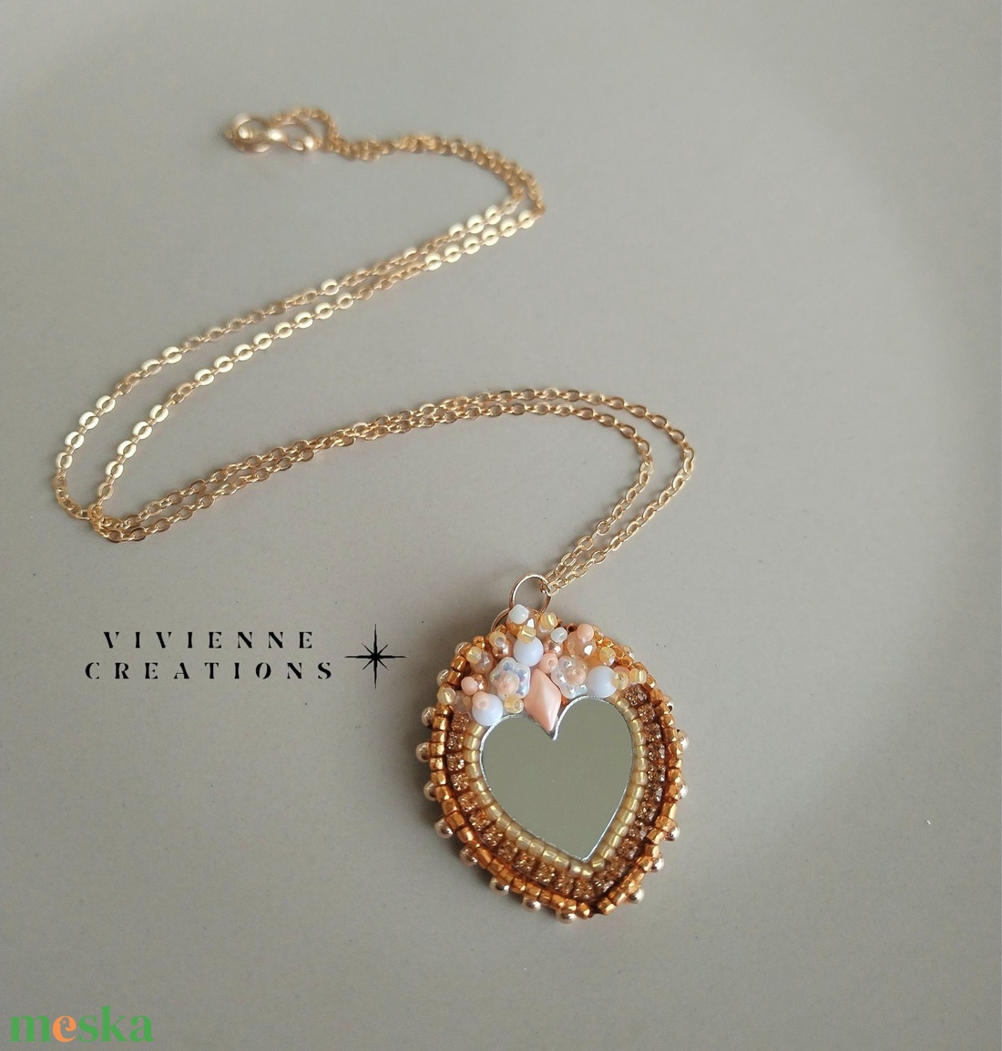 Nadine tükrös nyaklánc - ékszer - nyaklánc - medálos nyaklánc - Meska.hu